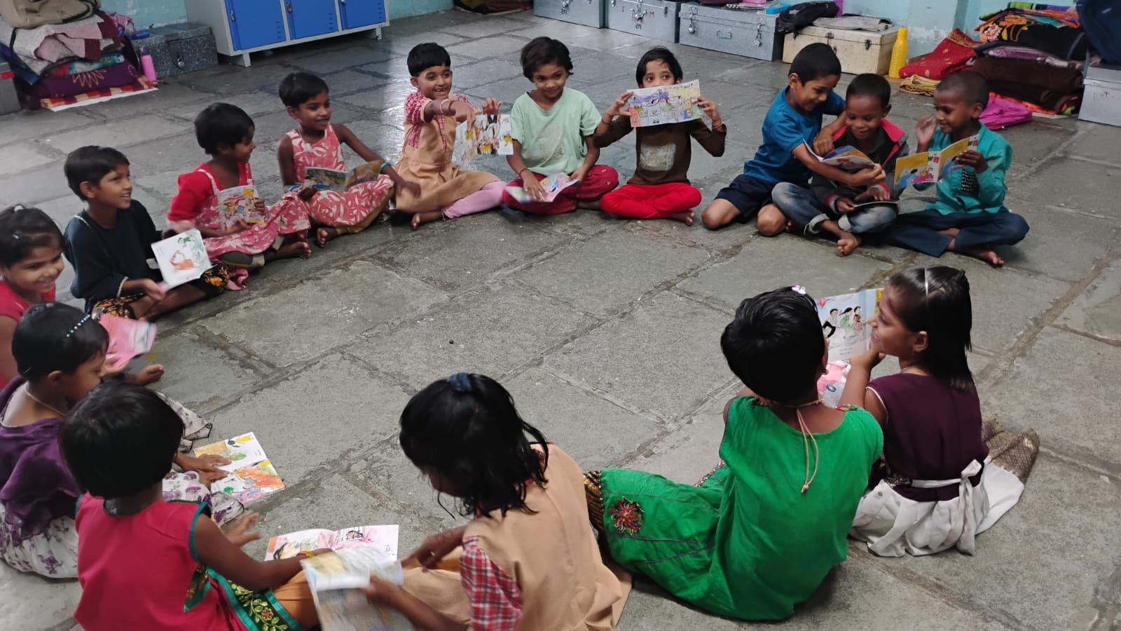 Children engaged in an educational session